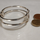 Return To TIFFANY & CO" Heart Double Bangle BRACELET Silver - pikkukuva 4
