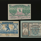 Itävalta Notgeld 20, 30, 50 Heller, Berndorf 1920 - pikkukuva 1