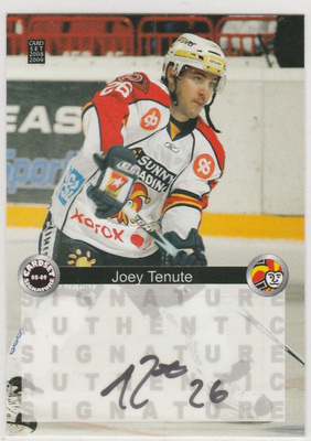 2008/09 Cardset Signature Joey Tenute , Jokerit