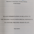Seija Jaakkola : Silage fermentation in relation to the f... - pikkukuva 2