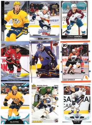9 x SUOMI NHL mm. HAULA, LUNDELL, DONSKOI......