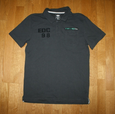 Esprit EDC harmaa t-paita kauluksilla XL / 15-16v / 176