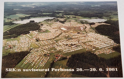 SRK:n suviseurat Perhossa 1981 -Ilmavalokuva