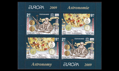 Romania 6357-8BL445_I ** Europa astronomia (2009)
