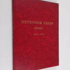 Marjatta (toim.) Seppälä : Defensor legis index 1961-1970 - pikkukuva 1