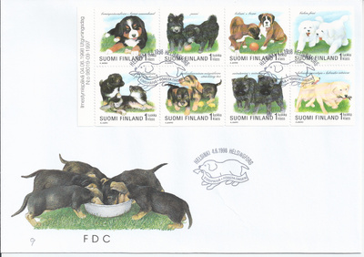 1998 FDC Koiranpentuja