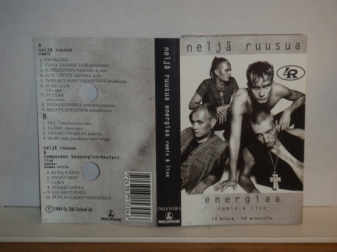 Neljä Ruusua C-kasetti * Energiaa remix & live
