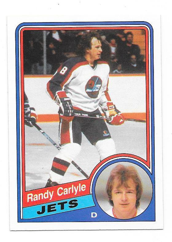 1984-85 OPC #337 Randy Carlyle Winnipeg Jets