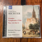 Franz Xavier Richter - Grades Symphonies Cd - pikkukuva 1
