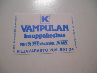 TT Etiketti K-Vampulan kauppakeskus