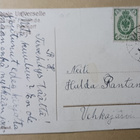 Lappilaisia, poroja ja ahkio, vanha väripk, p. 1910 - pikkukuva 2