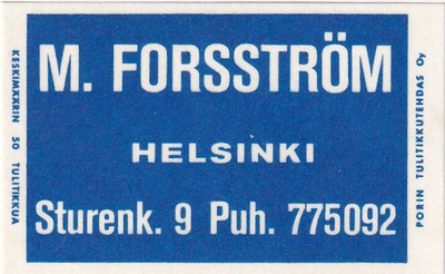 Helsinki,  M. Forsström  .s43