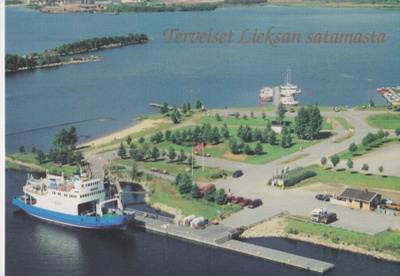 Lieksa, satama.  ilmakuvakortti ,   e222