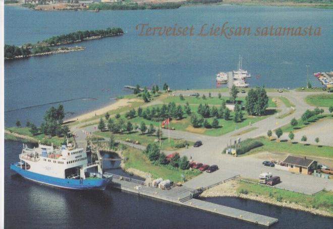 Lieksa, satama.  ilmakuvakortti ,   e222