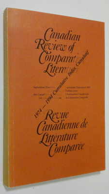 Canadian Review of Comparative Literature ,vol. 20. 3-4 -...