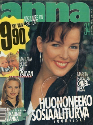 Anna n:o 34 1990 Jane Fonda 2. osa. Mariana Borg sai vauvan