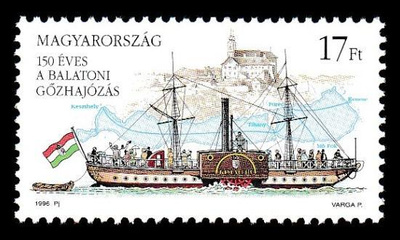 Unkari 4411 ** Balaton-järven laivaliikenne 150v (1996)