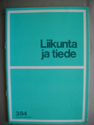 Liikunta ja tiede Nro 3/1984 (6.3)
