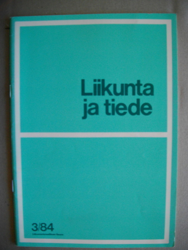 Liikunta ja tiede Nro 3/1984 (6.3)