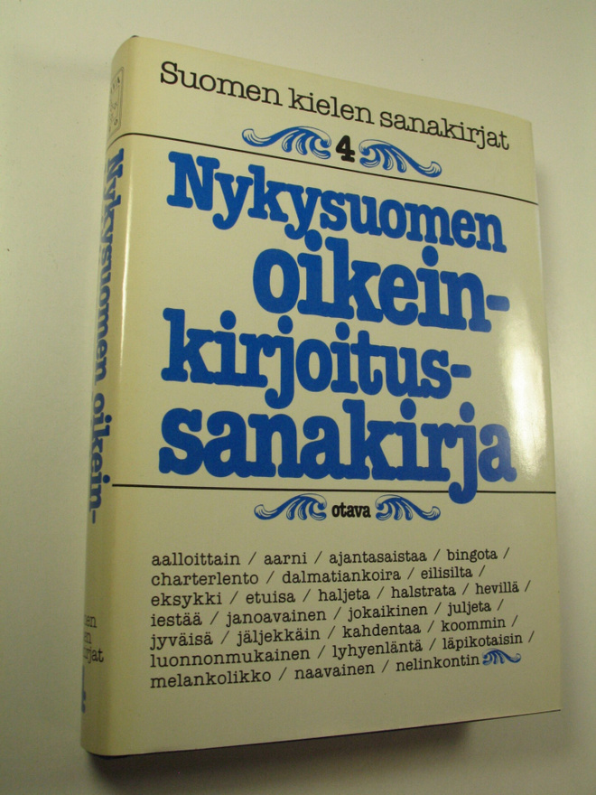 Rauni (toim.) Vornanen : Suomen kielen sanakirjat 4, Nyky...