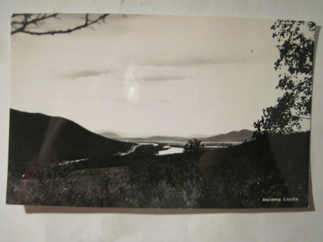 VANHA Postikortti Lappi 1950-l Alkup.Mallikappale