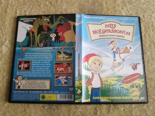 NILS HOLGERSSONIN IHMEELLINEN MATKA DVD