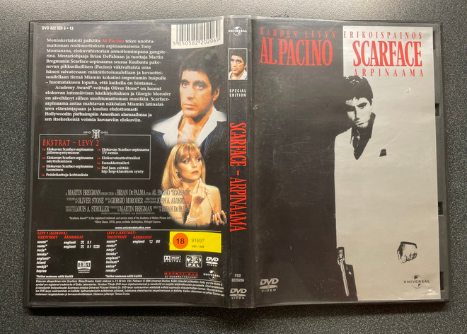 Scarface - Al Pacino - Kahden levyn erikoispainos