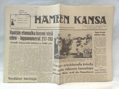 Hämeen Kansa 1.8.1953