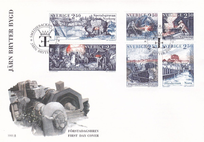 RUOTSI 1991 - Fa 1691/96 FDC KUORI