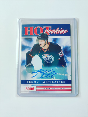 Teemu Hartikainen 11-12 Score Hot Rookies Autograph