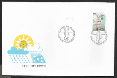 Ilmatieteen laitos 150v 1988 FDC (LAPE 1044)