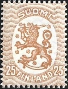 1925 M-17 Saarinen 25 p kellanruskea ** LaPe 113 A W 1