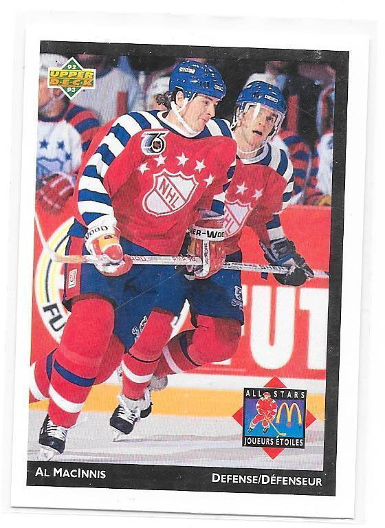 1992-93 McDonald`s Upper Deck #McD10 Al MacInnis Calgary