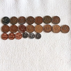 Suomi 10 pennin kolikoita 21 kpl. 1919-1945 väliltä - pikkukuva 1