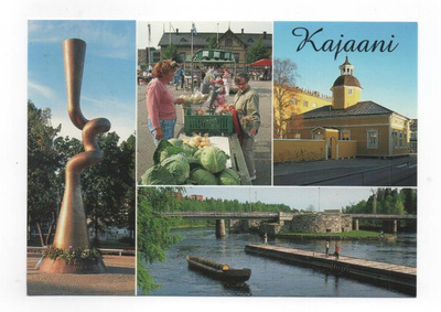 Kajaani: UKK:n patsas, silta ym