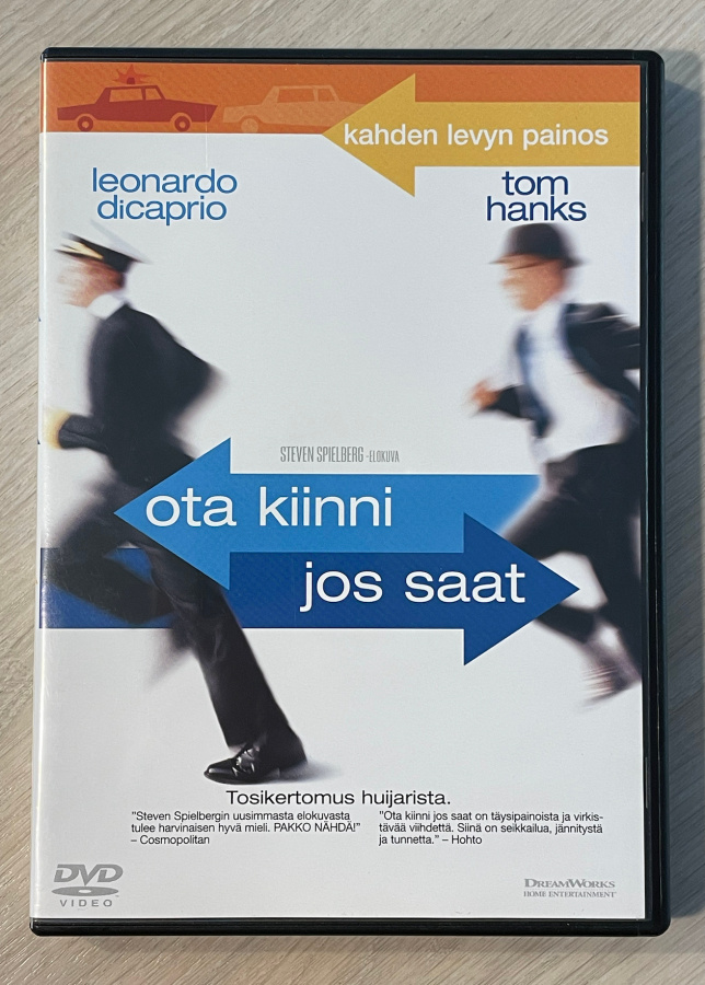 Ota kiinni jos saat (2002) Leonardo DiCaprio & Tom Hanks
