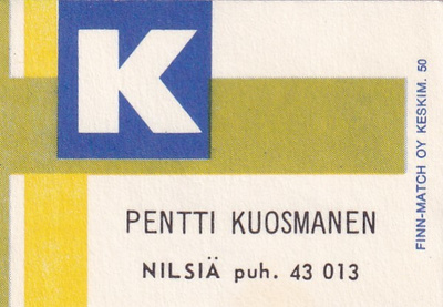 Nilsiä. Pentti Kuosmanen  , 8/12
