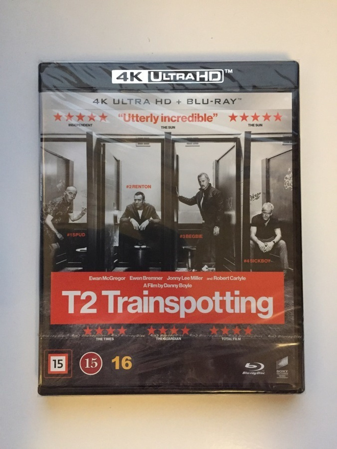 T2: Trainspotting 2 (4K Ultra HD + Blu-ray) 2017 (UUSI)