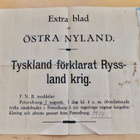 Lisälehti Östra Nyland 1.8.1914 Saksa - Venäjä Sotajulistus - pikkukuva 1
