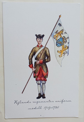 Nylands regementes uniform modell 1719 - 1720