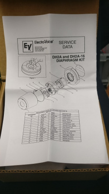 EV electro Voice DH2A diaphragm