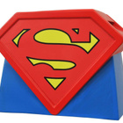 SUPERMAN LOGO CERAMIC COOKIE JAR	(44 748)	k.21cm l.28cm s.14 - pikkukuva 1