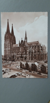 Köln, Kölnin tuomiokirkko, vanha kulkematon kortti 1960 luku