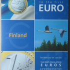 SUOMI tervetuloa euro 1c-2€ + hopeamitali kansiossa - pikkukuva 1