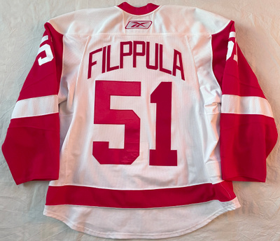 Valtteri Filppula - Game Worn - pelipaita Detroit Red Wings