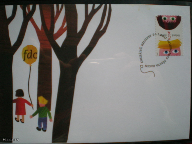 FDC Ystävyydellä 0,70 € 24.1.2007 - LaPe 1816