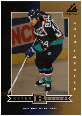 RYAN BERARD Islanders, 1998 Zenith Gold Impulse #32 xxx/100
