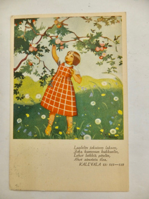 VANHA Postikortti Martta Wendelin 1938