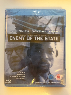 Enemy Of The State (Blu-ray) Will Smith (1998) UUSI