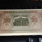 Germany Saksa 20 Mark 1940-45 P139 VF+ - pikkukuva 2